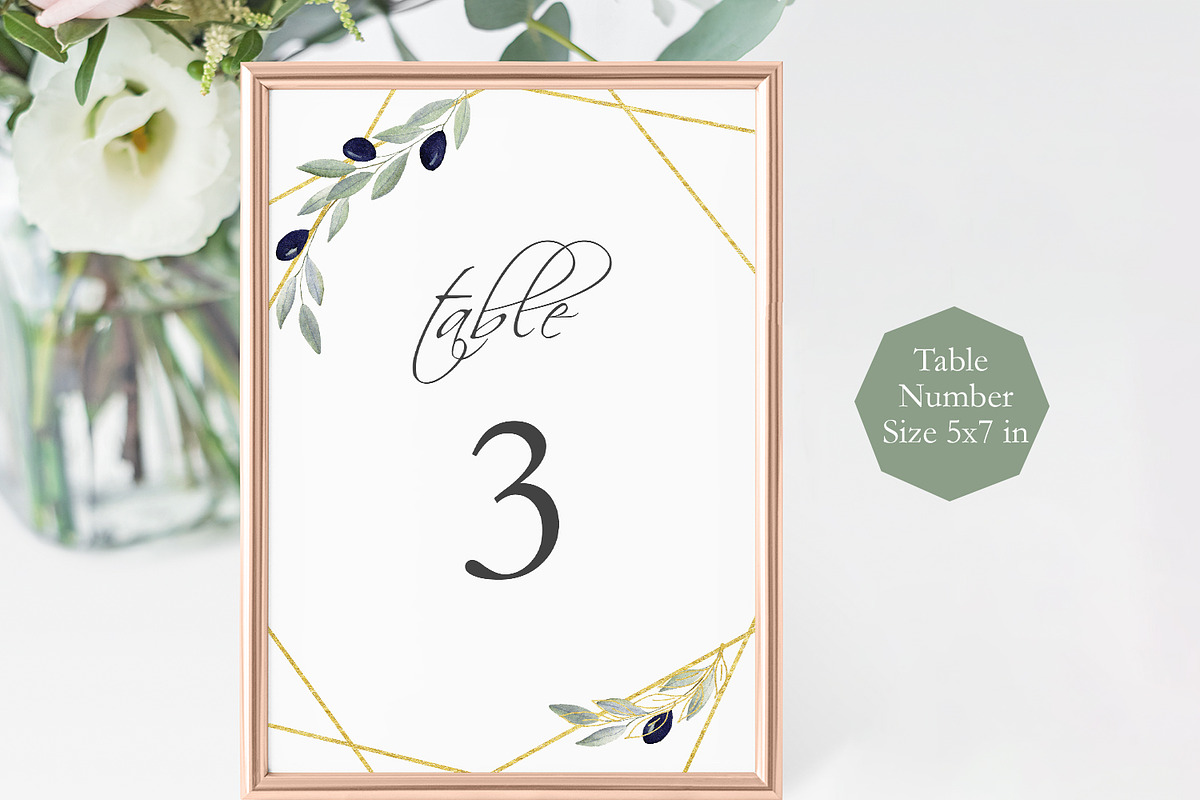 Greenery Wedding Invitation Suite, an Invitation Template by SunRayArtDesigns (Photo 5 of 14)