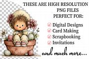 Whimsical Easter Kids Clipart Set, an Illustration by Daily.Designs (Thumbnail 2 of 7)