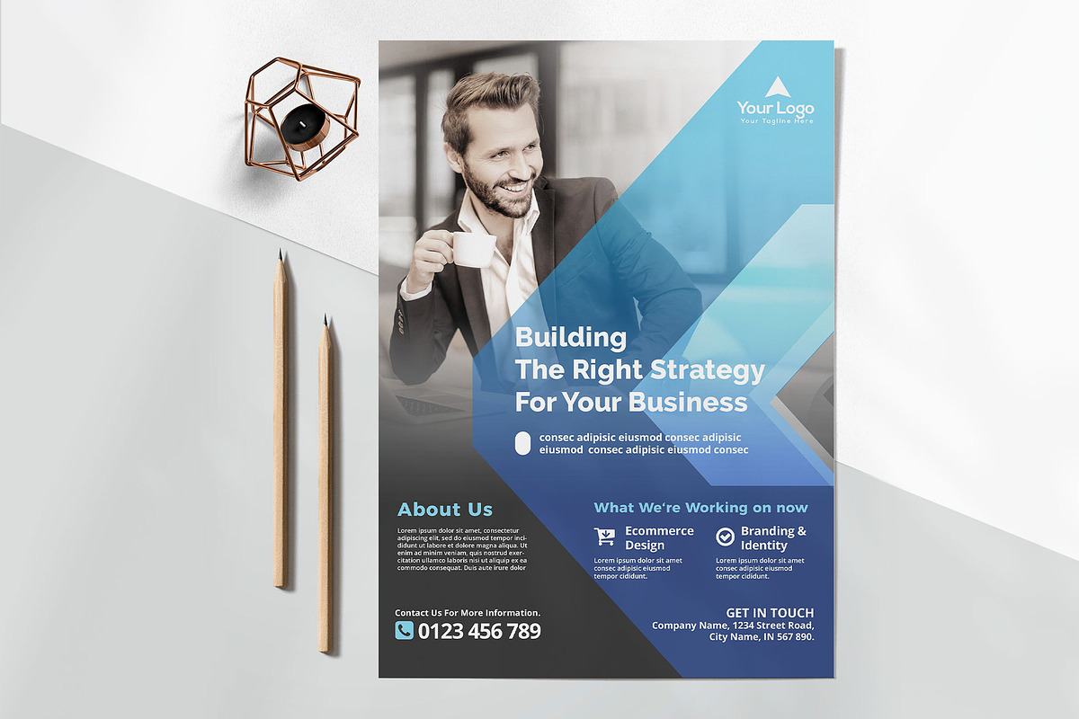 Corporate Bussiness Flyer Template, a Flyer Template by jobnabru (Photo 2 of 2)