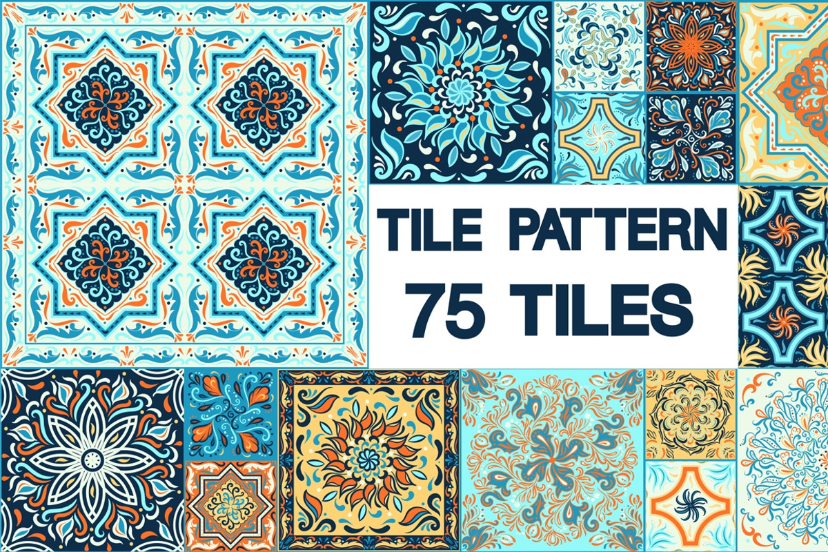 70 Tile Patterns, a Pattern Graphic by Irina Skaska (Photo 1 of 17)