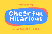Cheerful Hilarious, a Sans Serif Font by ahweproject (Thumbnail 1 of 7)