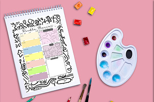 Doodle Planner Printable Planifier