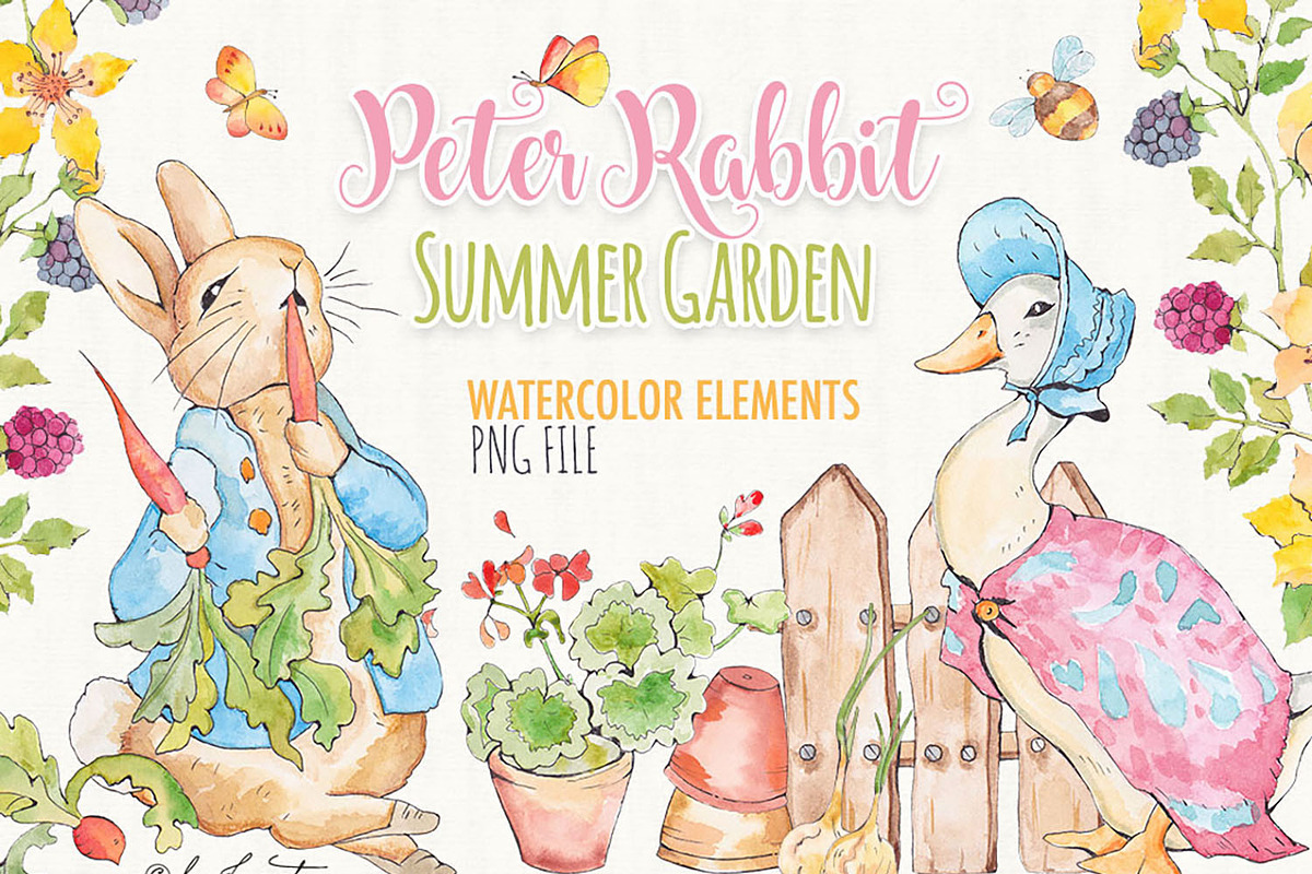 Peter Rabbit - Summer Garden, an Illustration by helloPAPER (Photo 1 of 3)