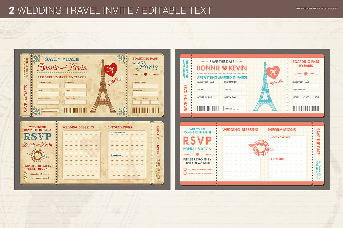 World Travel Super Set, a Texture Illustration by Pingebat (Photo 11 of 16)