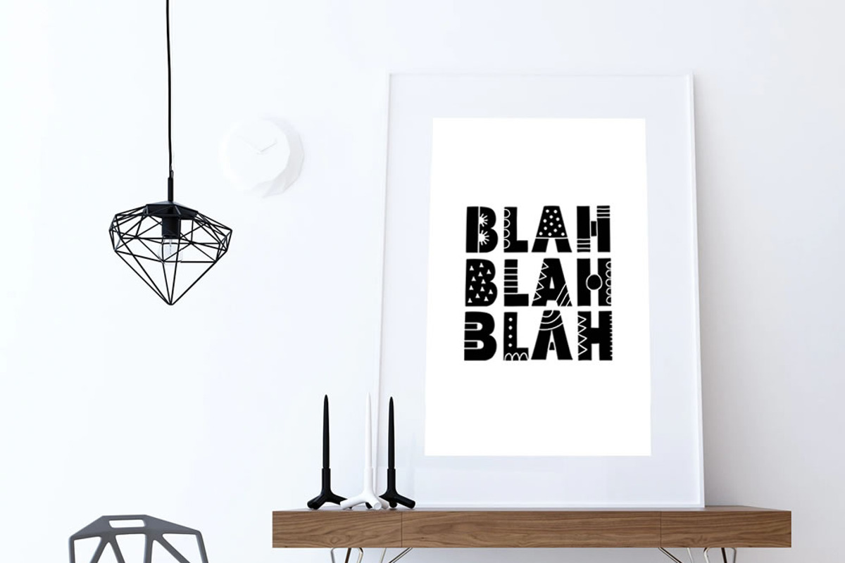 Blah Blah Blah, an Illustration by Tazi Design (Photo 2 of 3)