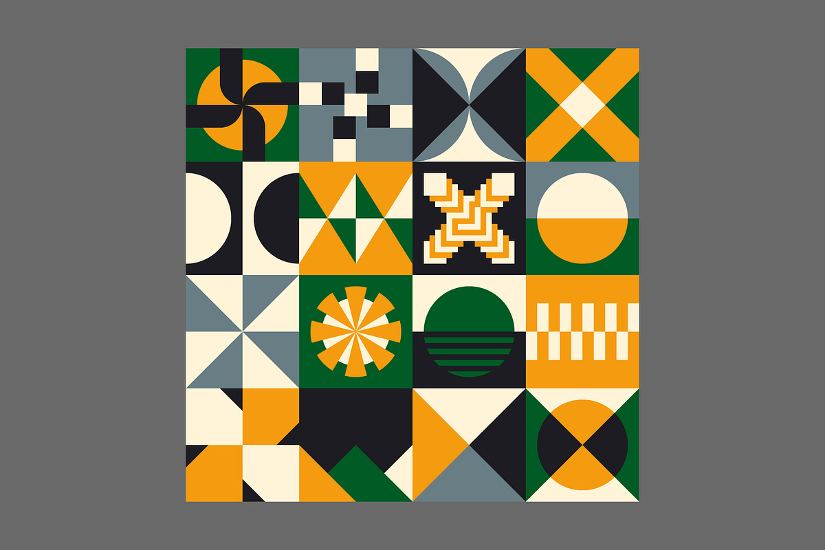 Geometric Shapes Dots Construction, a Pattern Graphic by Neo Geo (Photo 9 of 9)