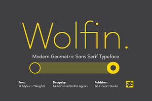 Wolfin - Modern Geometric Sans Serif
