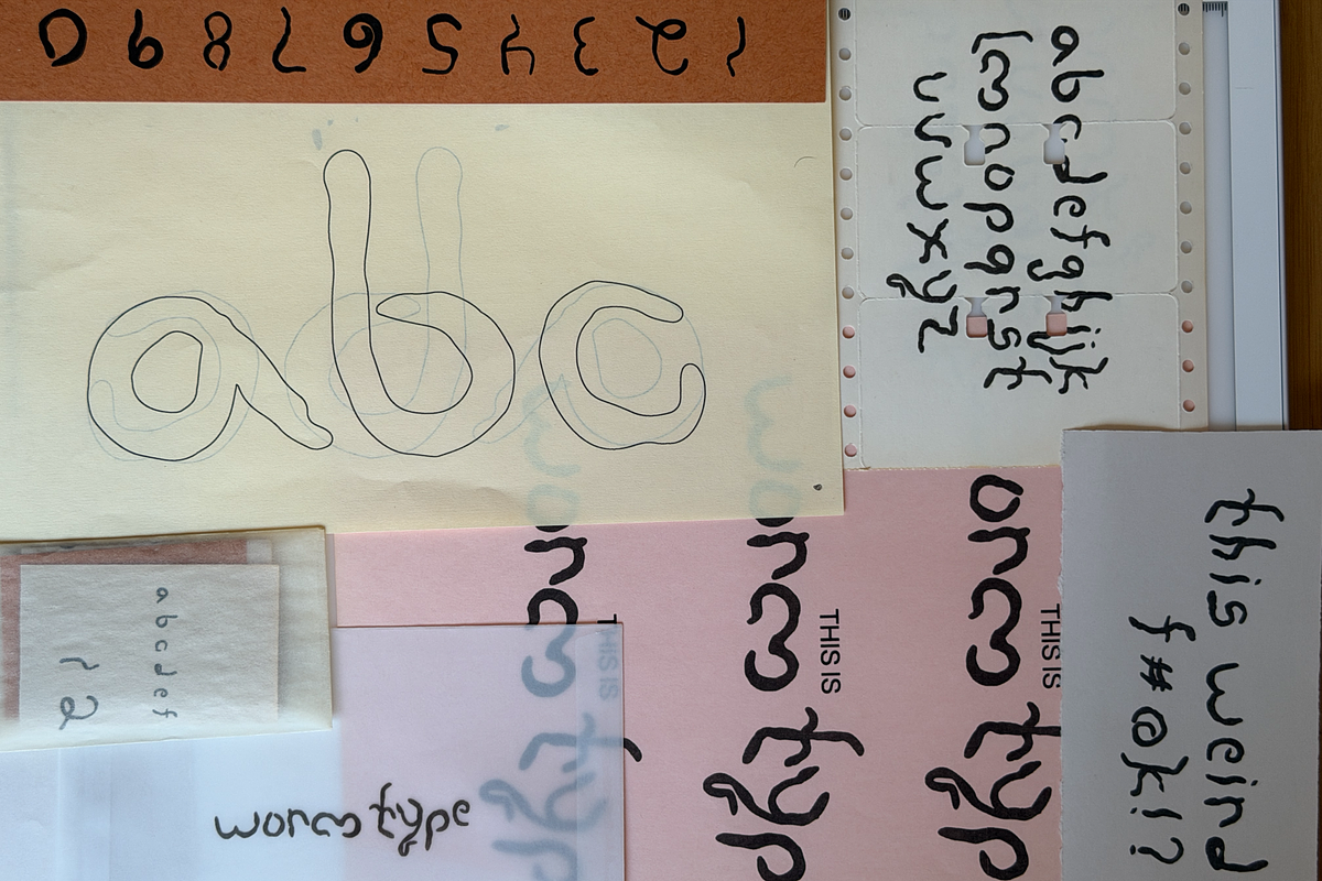Worm Type, a Handwritten Font by Weird Friends (Photo 7 of 7)