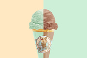 Ice Cream Cone Mockup, a Merchandise Mockup by rebrandy (Thumbnail 6 of 8)