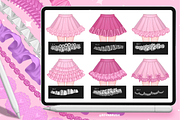 120 Procreate Lace Ruffle brushes, a Brush Add-On by Revabrush (Thumbnail 4 of 6)