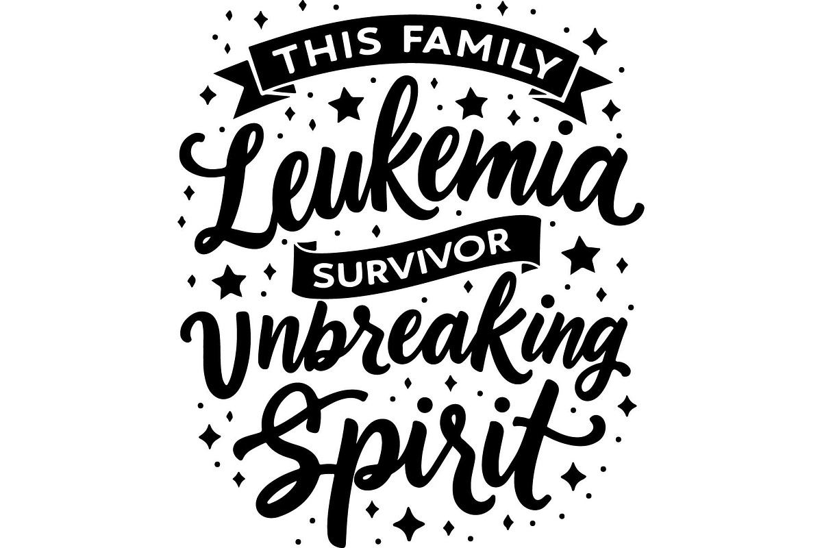 Leukemia Warrior Quotes Bundle SVG, an Object Graphic by Creativeshirt (Photo 4 of 9)