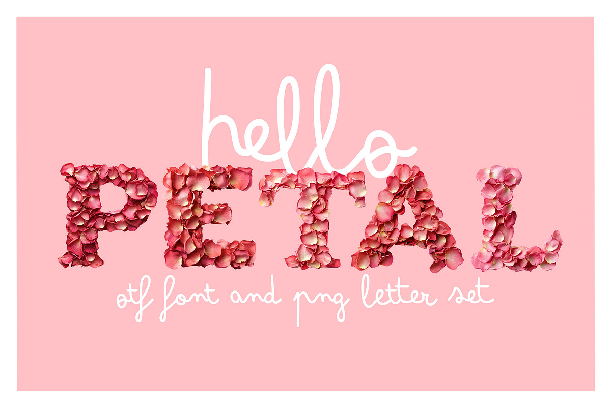 Petal OTF Font, a Font by ink drop (Photo 1 of 7)