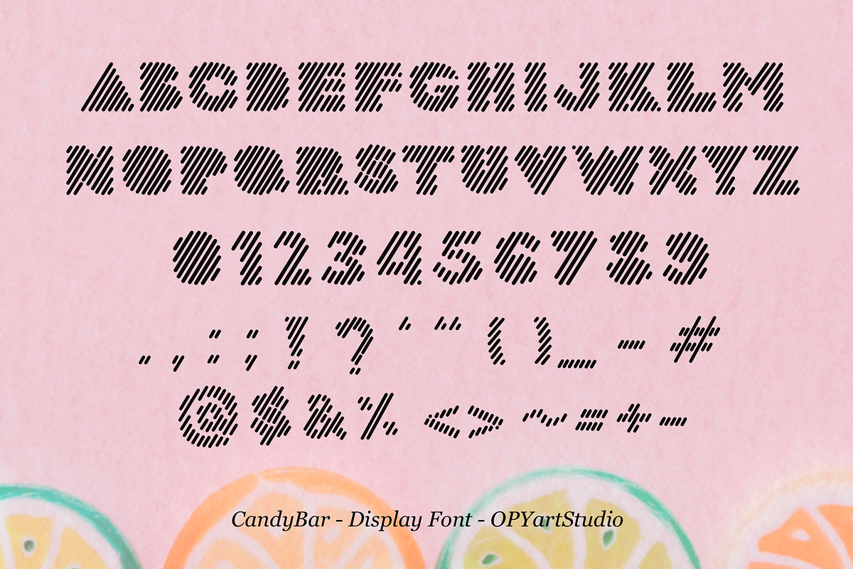 CandyBar - Creative Display Font, a Font by OPY ArtStudio (Photo 2 of 5)
