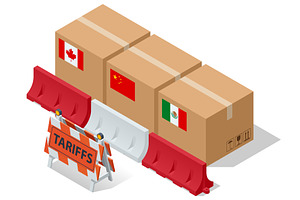 Isometric vector of trade, a Finance Illustration by Golden Sikorka
