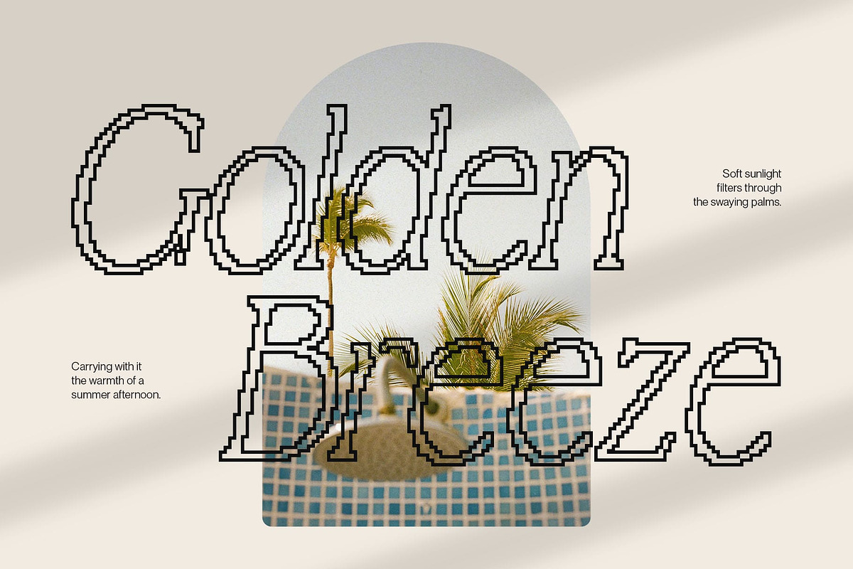Bornean Pixel, a Serif Font by Craft Supply Co. (Photo 2 of 8)