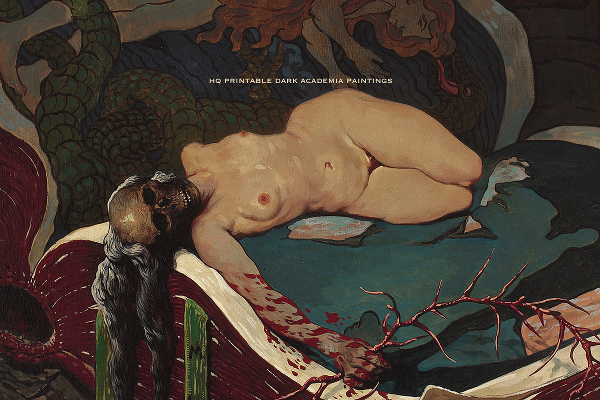 250 Dark Academia Vintage Paintings, a Person Illustration by Digital Museum (Photo 4 of 11)