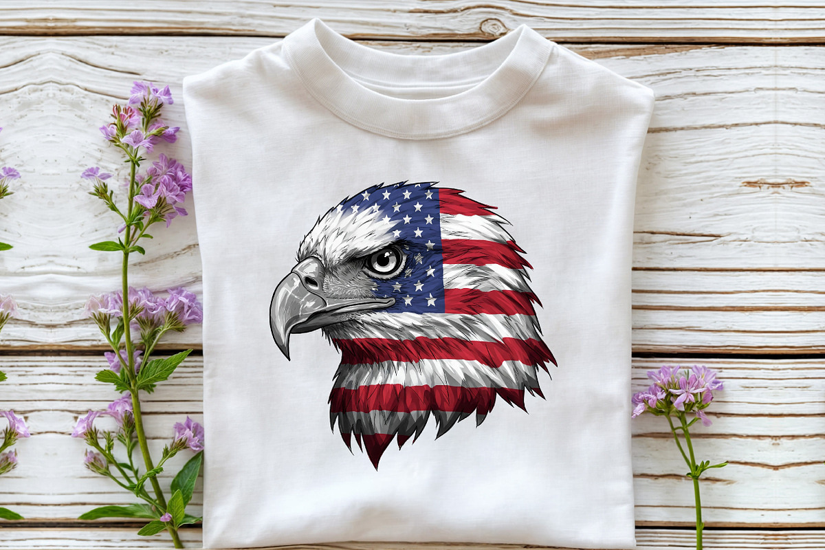 Eagle Patriotic USA Flag 4th of July, an Illustration by Libby Wishes (Photo 4 of 4)