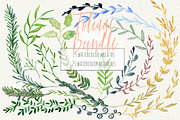 Wreath & branches watercolor, an Illustration by LABFcreations (Thumbnail 3 of 8)