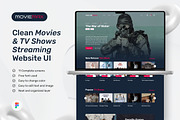 Movies & TV Shows Streaming Website, an UI Kit Template by peterdraw (Thumbnail 1 of 9)