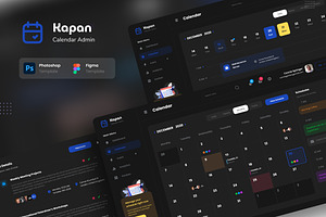 Kapan - Calendar Admin Dashboard UI