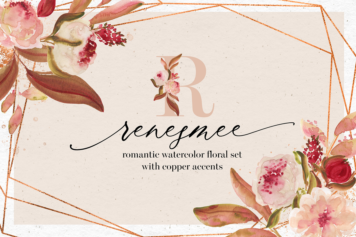 Watercolor Floral BUNDLE 2019, an Illustration by Charushella (Photo 2 of 7)