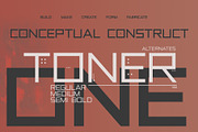Toner - Display Square Font, a Sans Serif Font by SMARTFONT (Thumbnail 1 of 9)