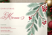 Elegant Christmas Menu Template, a Flyer Template by BrandPacks (Thumbnail 5 of 6)