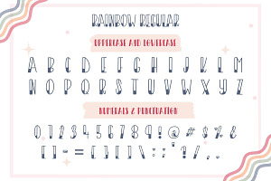 Rainbow Font Display Font