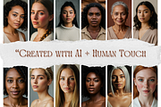 50 Diverse Women Face Stock Images, a Photo by pixelonix (Thumbnail 2 of 3)