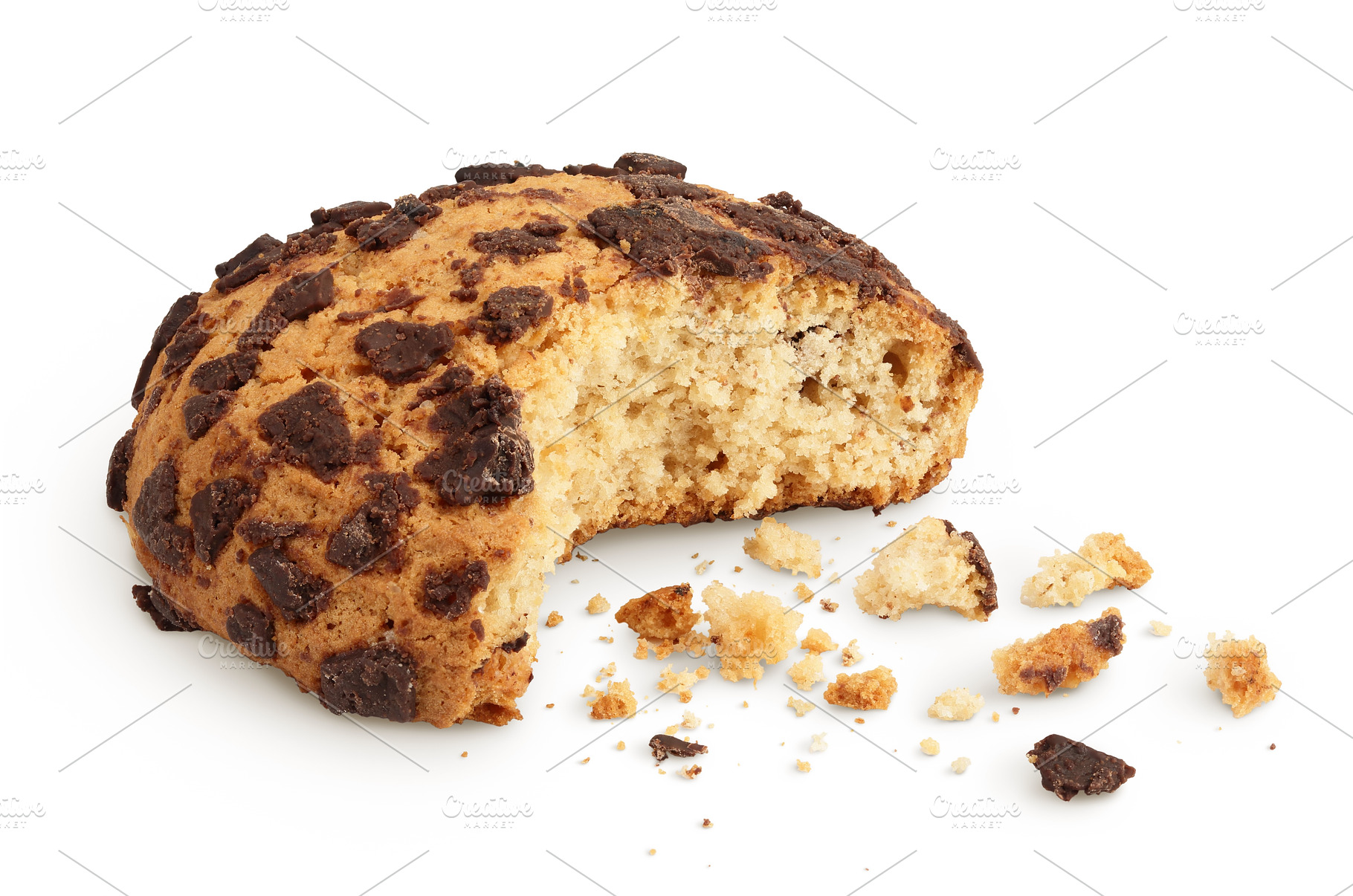 oatmeal chocolate chip cookie, a Food & Drink Photo by NataPhoto
