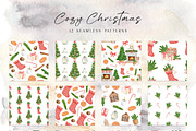 Cozy Christmas Watercolor Collection, a Decorative Illustration by Olya Haifisch (Thumbnail 4 of 12)