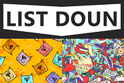 T-shirt design pattern BIG BUNDLE, a Pattern Graphic by NKTKNS (Thumbnail 2 of 7)