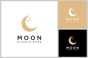 moon logo vector design template, a Branding & Logo Template by quadrazo