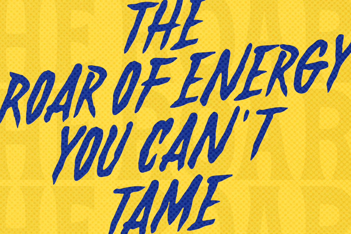 Wild Thunder - Energy Drink Font, a Handwritten Font by Letterhend Studio (Photo 3 of 9)