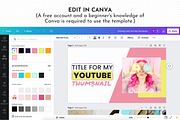Cute YouTube Branding Kit for Canva, a Social Media Template by ltsdesigns (Thumbnail 5 of 5)