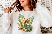 Whimsical Spring Fairy Clipart, an Illustration by SinaCreation (Thumbnail 7 of 9)
