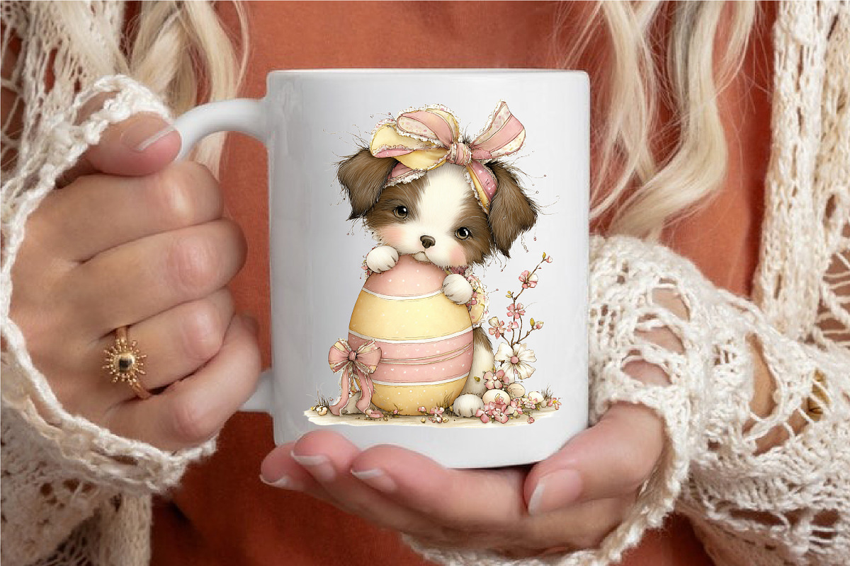Whimsical Easter Dogs Clipart, an Illustration by designcity5 (Photo 4 of 5)