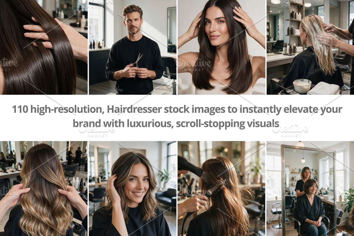 Hair Salon Stock Photos Bundle, a Business Photo by Selenique Studio (Photo 2 of 15)