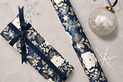 Navy Christmas Pattern, a Pattern Graphic by Webvilla Studio (Thumbnail 4 of 5)