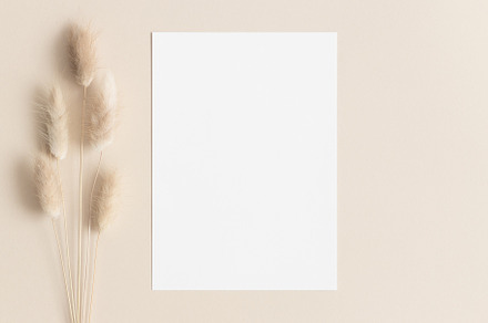 White invitation card mockup, JPEG, an Arts & Entertainment Photo by Snoflinga