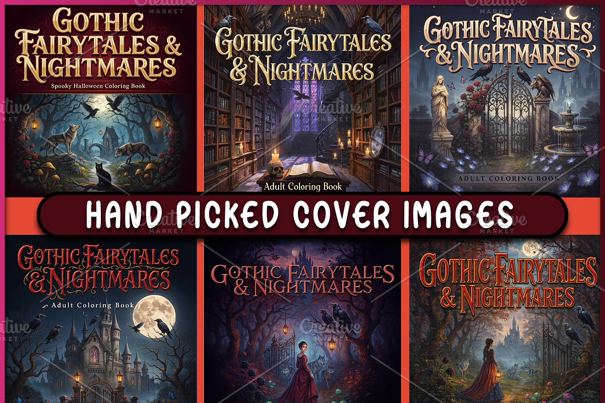 Gothic Fairytales & Nightmares Adult, a Seasonal Illustration by Ink Gallery (Photo 3 of 4)