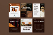 Furniture Set Instagram Template, a Social Media Template by graphicook (Thumbnail 2 of 3)