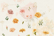 Watercolor Yellow Peach Flowers, a Decorative Illustration by Damian Roh (Thumbnail 4 of 16)