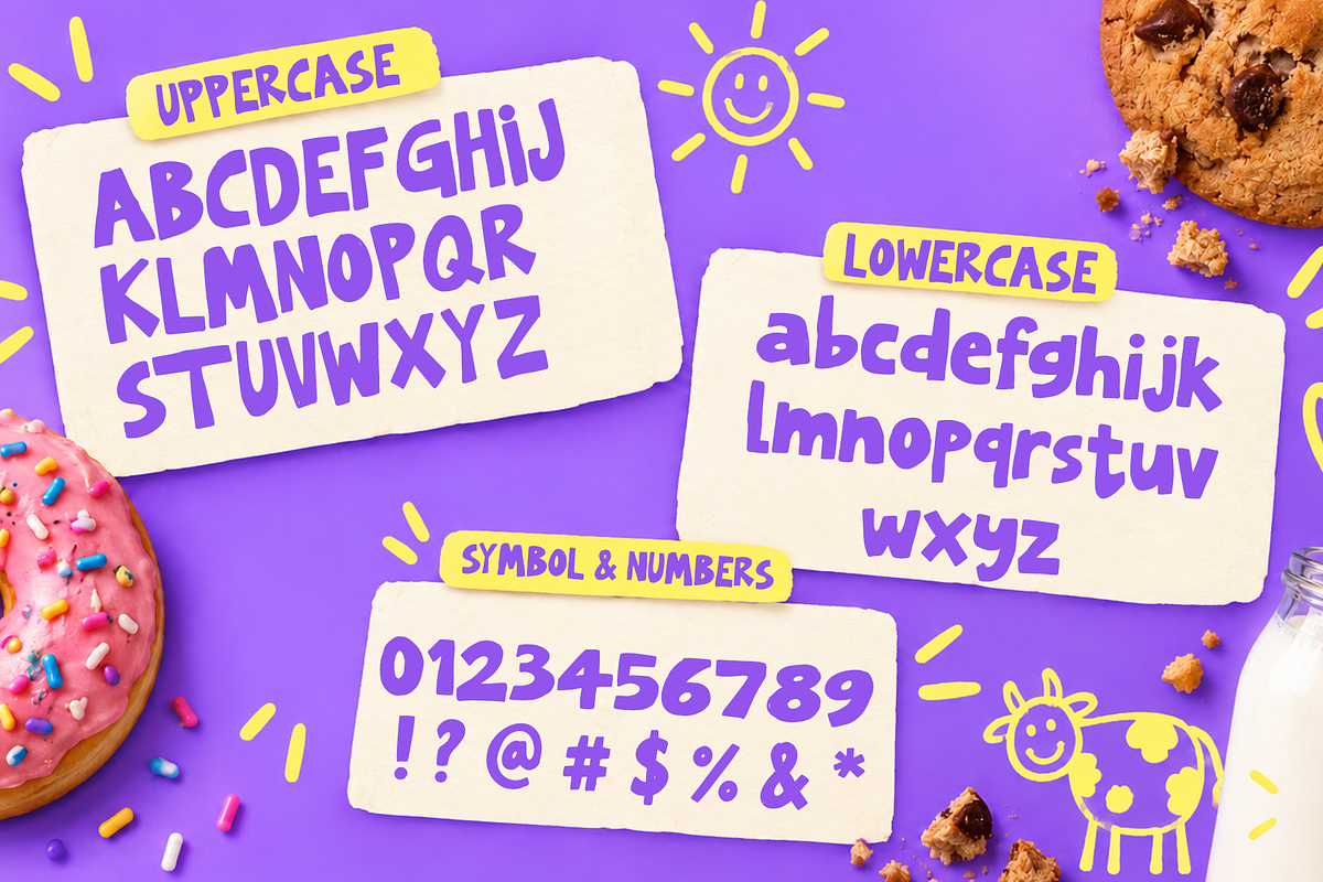 WONKY WILDING is a playful font, a Handwritten Font by cocodesign (Photo 6 of 9)