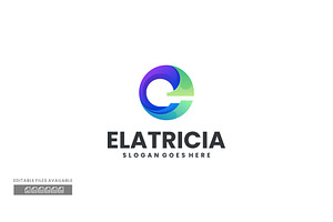 Elatricia Gradient Colorful Logo, a Branding & Logo Template by ivan_artnivora