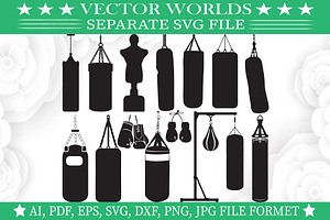 Boxing Bag Svg, Boxing, Bag Svg, an Object Graphic by VectorWorlds