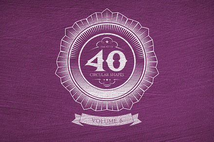 40 Circular Shapes - Vector - Vol. 6