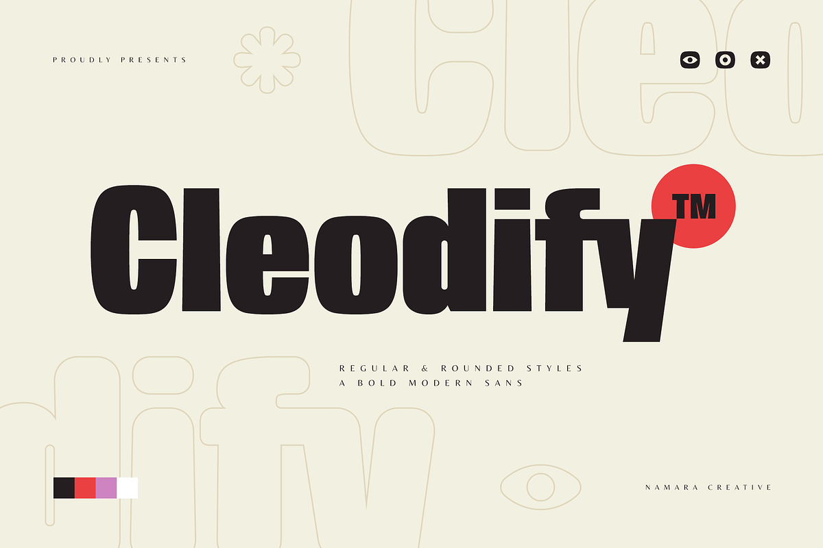 Cleodify - Bold Modern Sans, a Sans Serif Font by Namara Creative Studio (Photo 1 of 13)