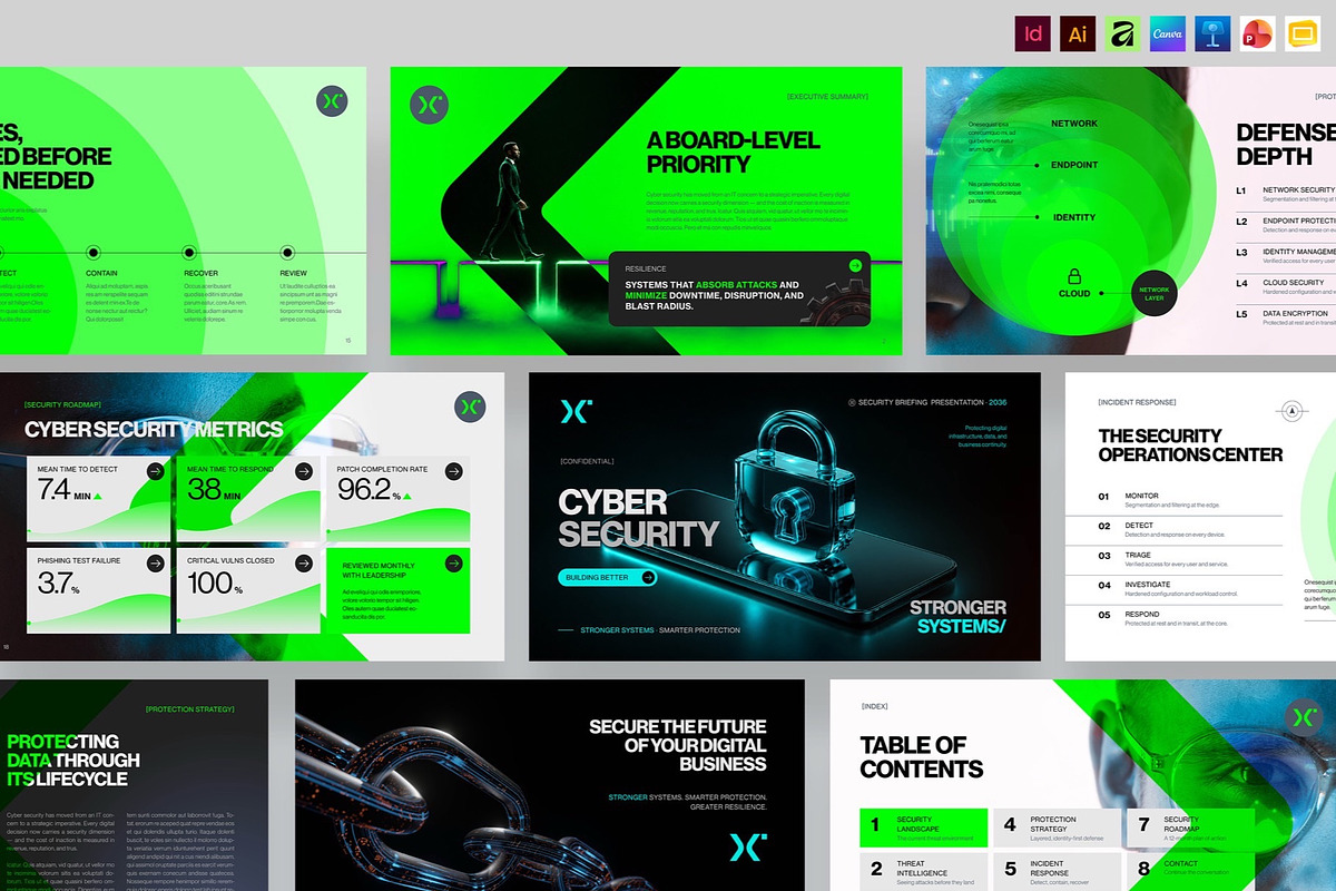 Cyber Security Presentation Template, a Presentation Template by BrandPacks (Photo 1 of 7)