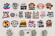 Summer Beach Quotes SVG Bundle, an Illustration by Orange Brush Studio (Thumbnail 2 of 4)